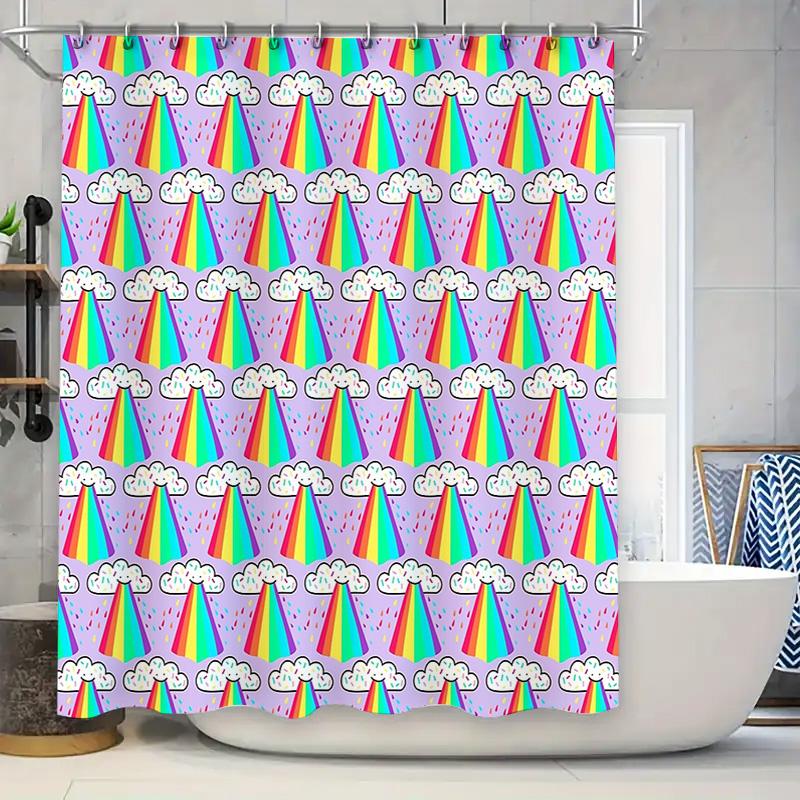 Cute Rainbow Shower Curtain Set Waterproof Bathroom Decor Hippie Pastel Floral Van Gogh Aesthetic Room Divider Backdrop W60H190(CM)-1 Pcs
Cute Rainbow Shower Curtain Set Waterproof Bathroom Decor Hippie Pastel Floral Van Gogh Aesthetic Room Divider Backdrop W60H190(CM)-1 Pcs