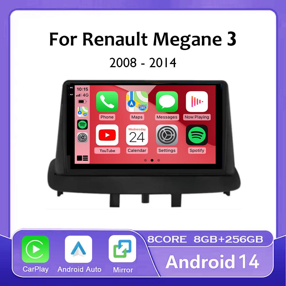 Для Renault Megane 3 Fluence Samsung SM3 2008 - 2014 9 Android 14 Carplay автомобильный радиоприемник навигация GPS мультимедийный плеер wifi+4G BT
Для Renault Megane 3 Fluence Samsung SM3 2008 - 2014 9 Android 14 Carplay автомобильный радиоприемник навигация GPS мультимедийный плеер wifi+4G BT
