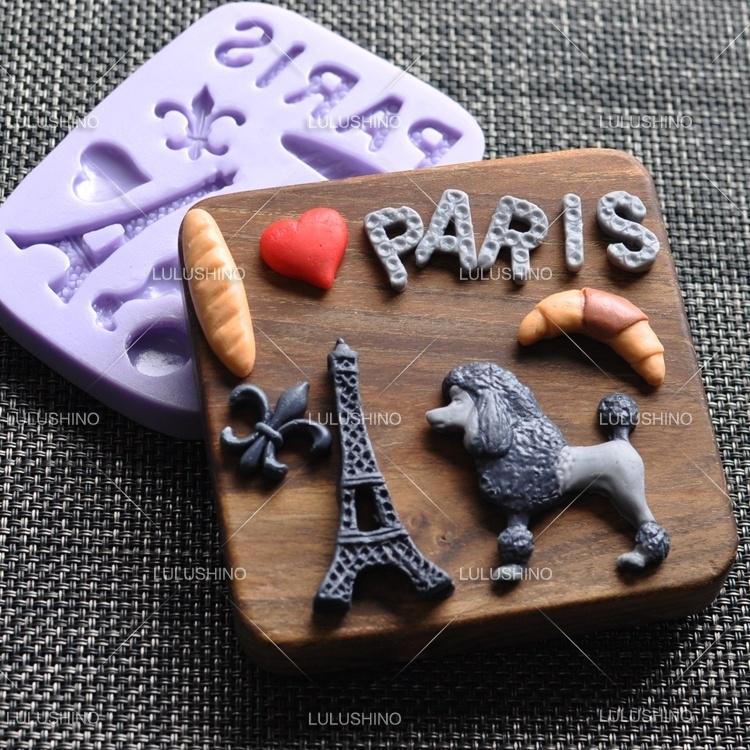 3D Эйфелева башня Париж Собака Форма для помадки Силиконовая форма для Парижа DIY Sugarcraft Формы для украшения торта
3D Эйфелева башня Париж Собака Форма для помадки Силиконовая форма для Парижа DIY Sugarcraft Формы для украшения торта