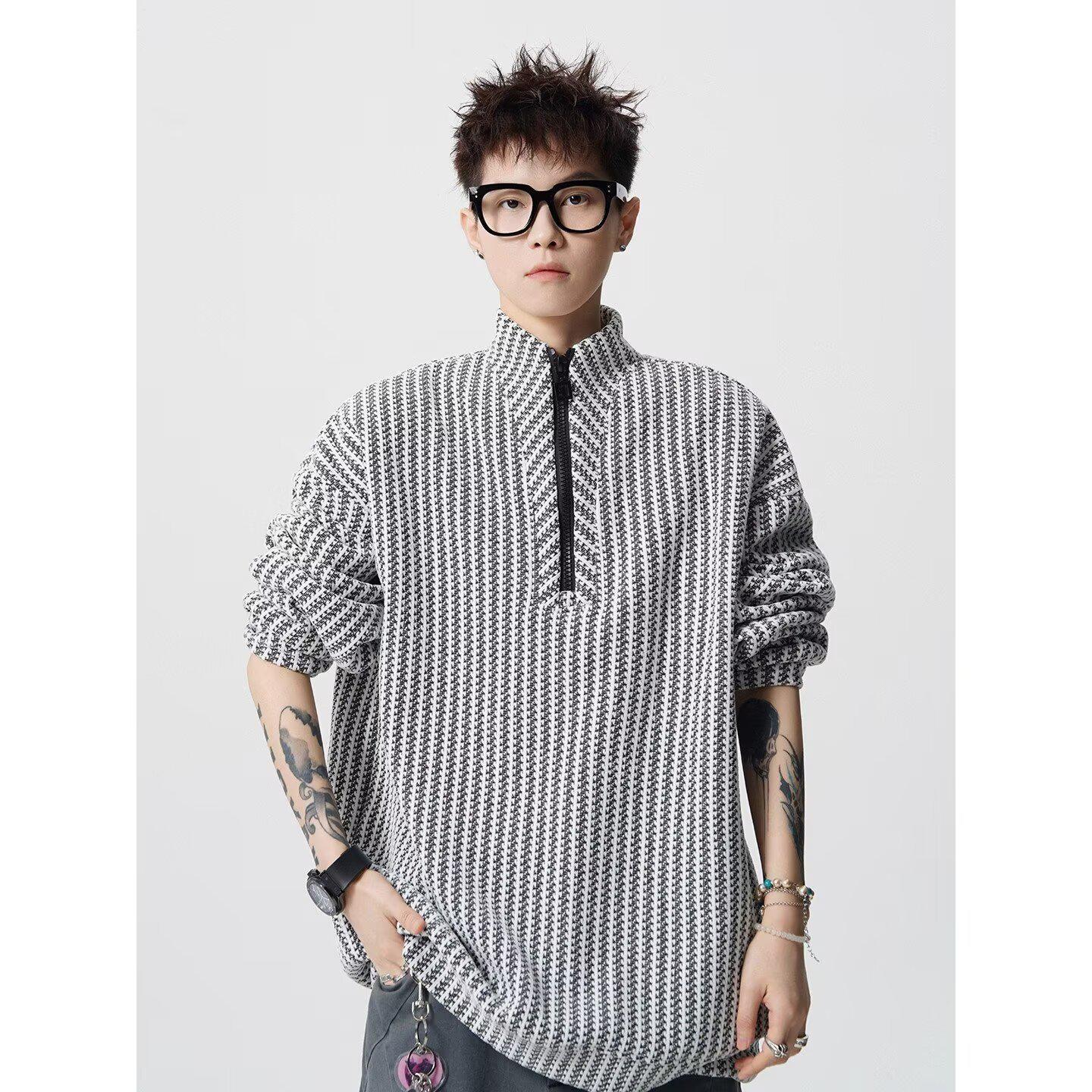 Men s Herringbone Half-Zip Long-Sleeve T-Shirt - Versatile Autumn/Winter Trend Pullover L білий
Men s Herringbone Half-Zip Long-Sleeve T-Shirt - Versatile Autumn/Winter Trend Pullover L білий
