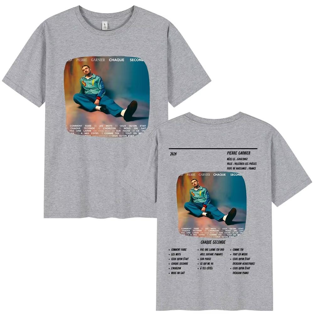 Pierre Garnier Chaque Seconde Album Tour Tshirts Mens Womens Clothing Vintage Fashion Tshirt pure Cotton Casual T Shirt 4XL
Pierre Garnier Chaque Seconde Album Tour Tshirts Mens Womens Clothing Vintage Fashion Tshirt pure Cotton Casual T Shirt 4XL