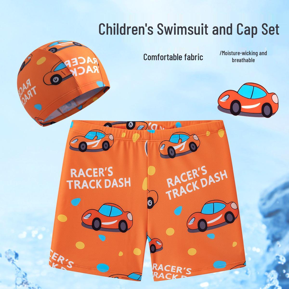 Kids Astronaut Swimsuit & Cap Set - Boys Swim Shorts and Flat-Legged Trunks 4XL for 58-68 lbs
Kids Astronaut Swimsuit & Cap Set - Boys Swim Shorts and Flat-Legged Trunks 4XL for 58-68 lbs
