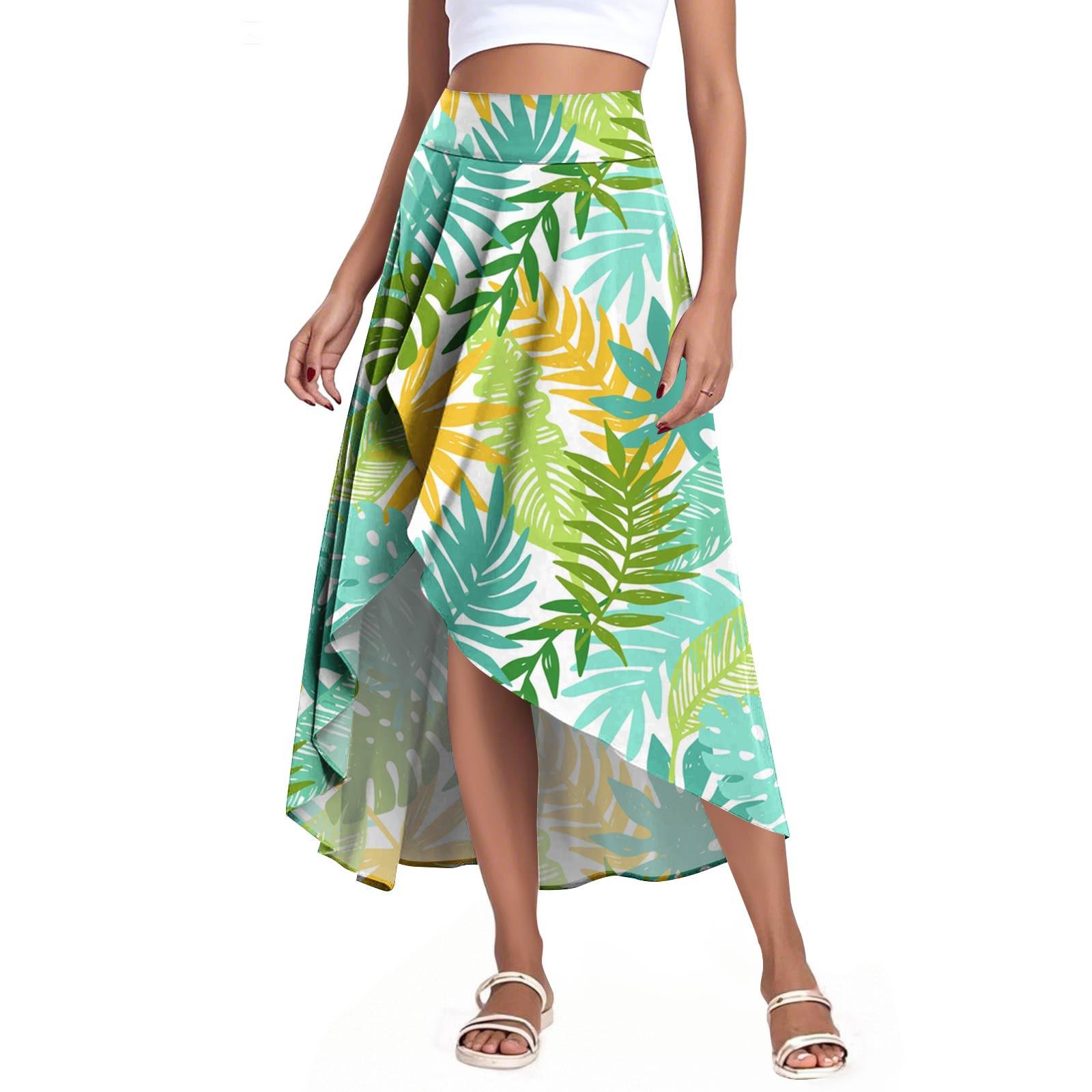 Женская мода повседневная юбка-шорты с разрезом и оборками на высокой талии L зелёный
Женская мода повседневная юбка-шорты с разрезом и оборками на высокой талии L зелёный