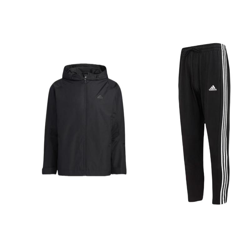 Adidas Logo Patch Zip-Up Hooded Long Sleeve Knit Tracksuit Men Tracksuit Black IC0044+HY5831 S
Adidas Logo Patch Zip-Up Hooded Long Sleeve Knit Tracksuit Men Tracksuit Black IC0044+HY5831 S