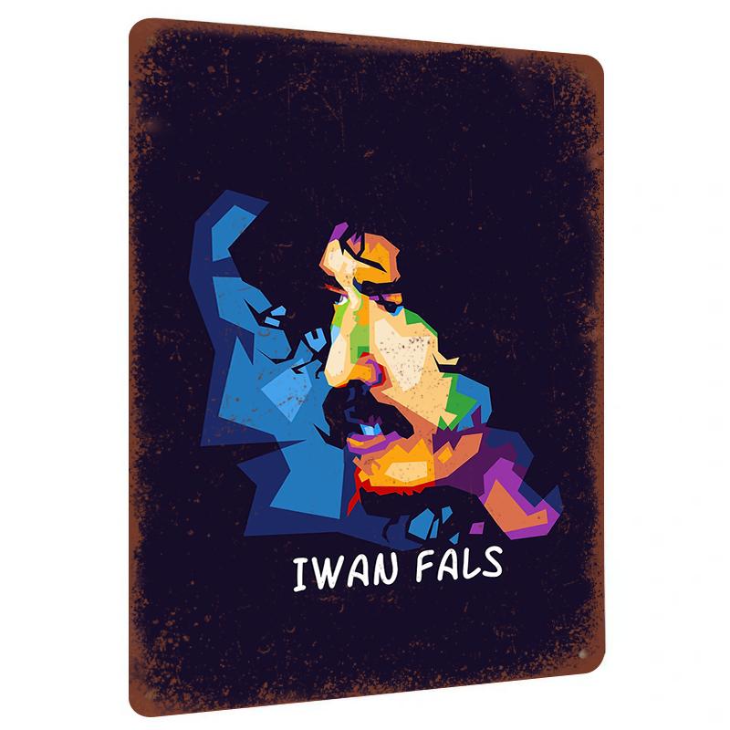 IWAN FALS Portrait Metal Wall Art Decor Abstract Pop Art Style Home Decoration for Music Fans 20x30cm(7.8x11.8inch)
IWAN FALS Portrait Metal Wall Art Decor Abstract Pop Art Style Home Decoration for Music Fans 20x30cm(7.8x11.8inch)