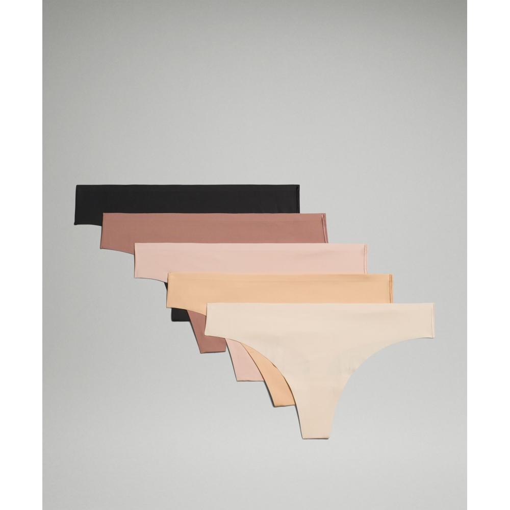 Lululemon Invisiwear Mid Rise Thong Underwear 5 Pack Black Twilight Rose Misty Shell Pale Linen Contour XXL
Lululemon Invisiwear Mid Rise Thong Underwear 5 Pack Black Twilight Rose Misty Shell Pale Linen Contour XXL
