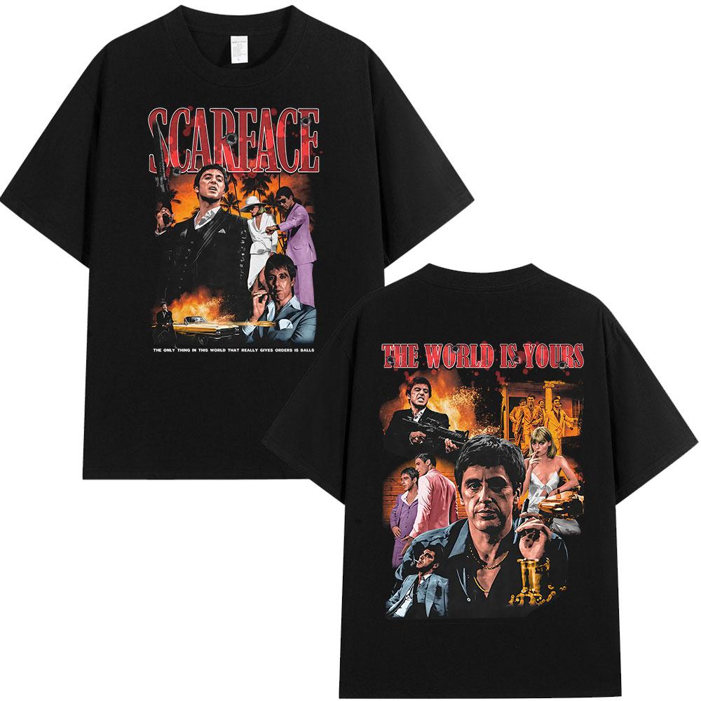 2026 Summer New Release Gangster Movie Scarface Tshirt Highquality Casual and Comfortable Mens Roundneck Printed Tshirt S
2026 Summer New Release Gangster Movie Scarface Tshirt Highquality Casual and Comfortable Mens Roundneck Printed Tshirt S