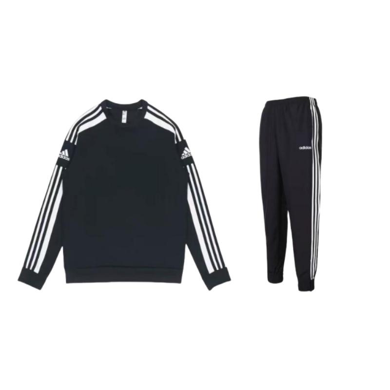Adidas Crew Neck Pullover Long Sleeve Top Side Three Stripes Loose Cuff Jogger Sweatshirt Set Men sweatshirt set Black GT6638+DZ8488 S
Adidas Crew Neck Pullover Long Sleeve Top Side Three Stripes Loose Cuff Jogger Sweatshirt Set Men sweatshirt set Black GT6638+DZ8488 S