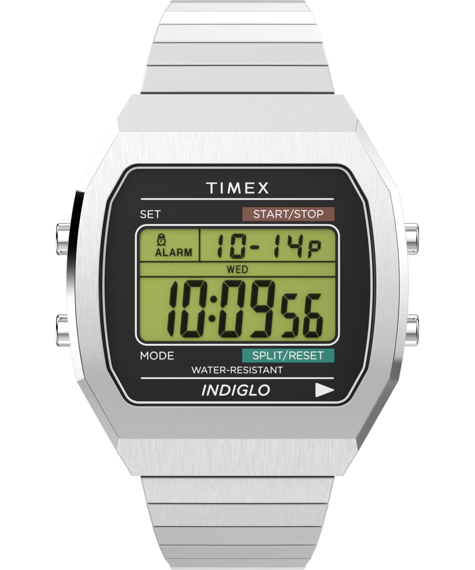 Timex Uni T80 Steel 36mm Watch - Stainless Steel Extension Band Digital Dial Stainless Steel Case, Stainless Steel
Timex Uni T80 Steel 36mm Watch - Stainless Steel Extension Band Digital Dial Stainless Steel Case, Stainless Steel