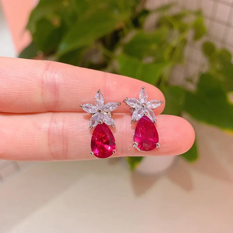 Pear Shaped Water Droplets Red Crystal Star Pendant Necklace Earring Flower Womens Jewelry Friend Gift Designer Luxury Fashion
Pear Shaped Water Droplets Red Crystal Star Pendant Necklace Earring Flower Womens Jewelry Friend Gift Designer Luxury Fashion