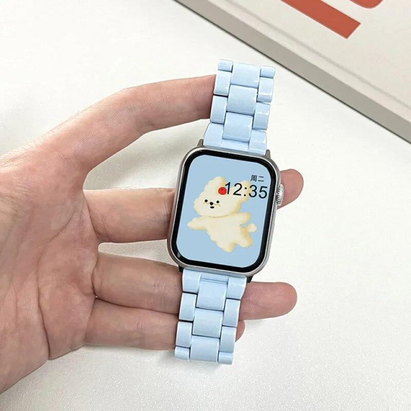 Ремешок из смолы ярких цветов для Apple Watch Ultra2, ремешок 49 мм, 45 мм, 44 мм, 42 мм, 41 мм, 40 мм, 38 мм 9 87, наручные часы Macaron, ремешки для часов apple, ремень для ремешка iwatch For 38mm 40mm 41mm синий
Ремешок из смолы ярких цветов для Apple Watch Ultra2, ремешок 49 мм, 45 мм, 44 мм, 42 мм, 41 мм, 40 мм, 38 мм 9 87, наручные часы Macaron, ремешки для часов apple, ремень для ремешка iwatch For 38mm 40mm 41mm синий