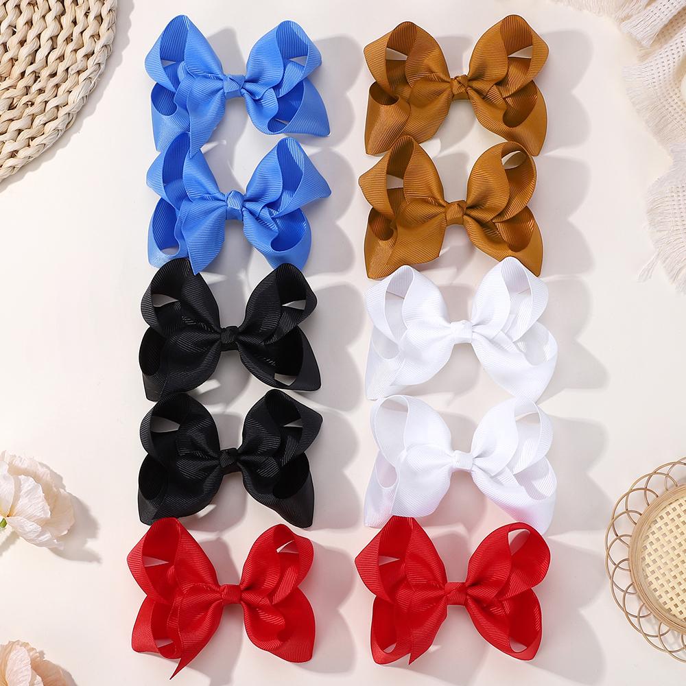 10Pcs/lot 4inch Ribbon Bows Hair Clip Set Solid Color Cheer Bowknot Hairgripes for Children New Color Clips
10Pcs/lot 4inch Ribbon Bows Hair Clip Set Solid Color Cheer Bowknot Hairgripes for Children New Color Clips