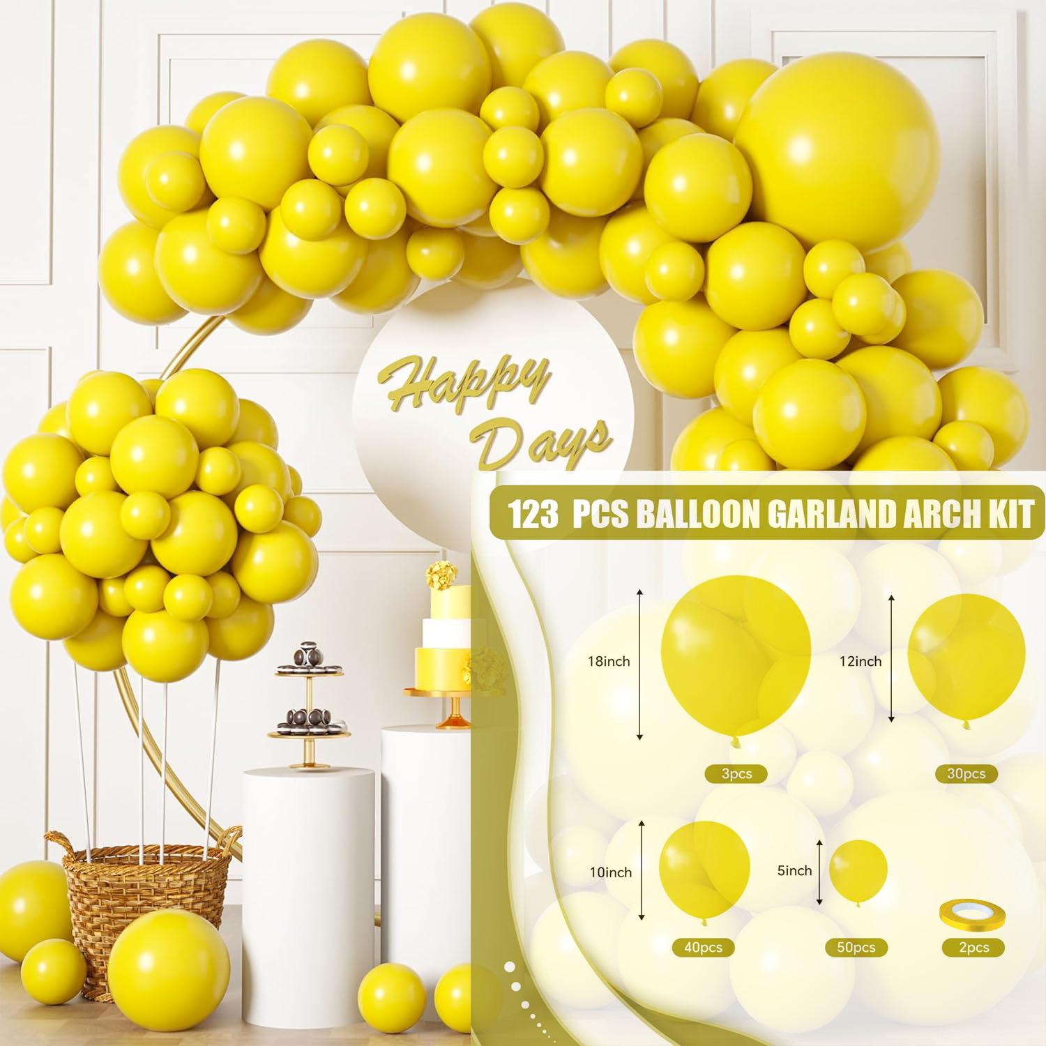 123PCS multi-color latex balloon set suitable for birthday parties, weddings, Valentine s Day party decoration Other жовтий
123PCS multi-color latex balloon set suitable for birthday parties, weddings, Valentine s Day party decoration Other жовтий