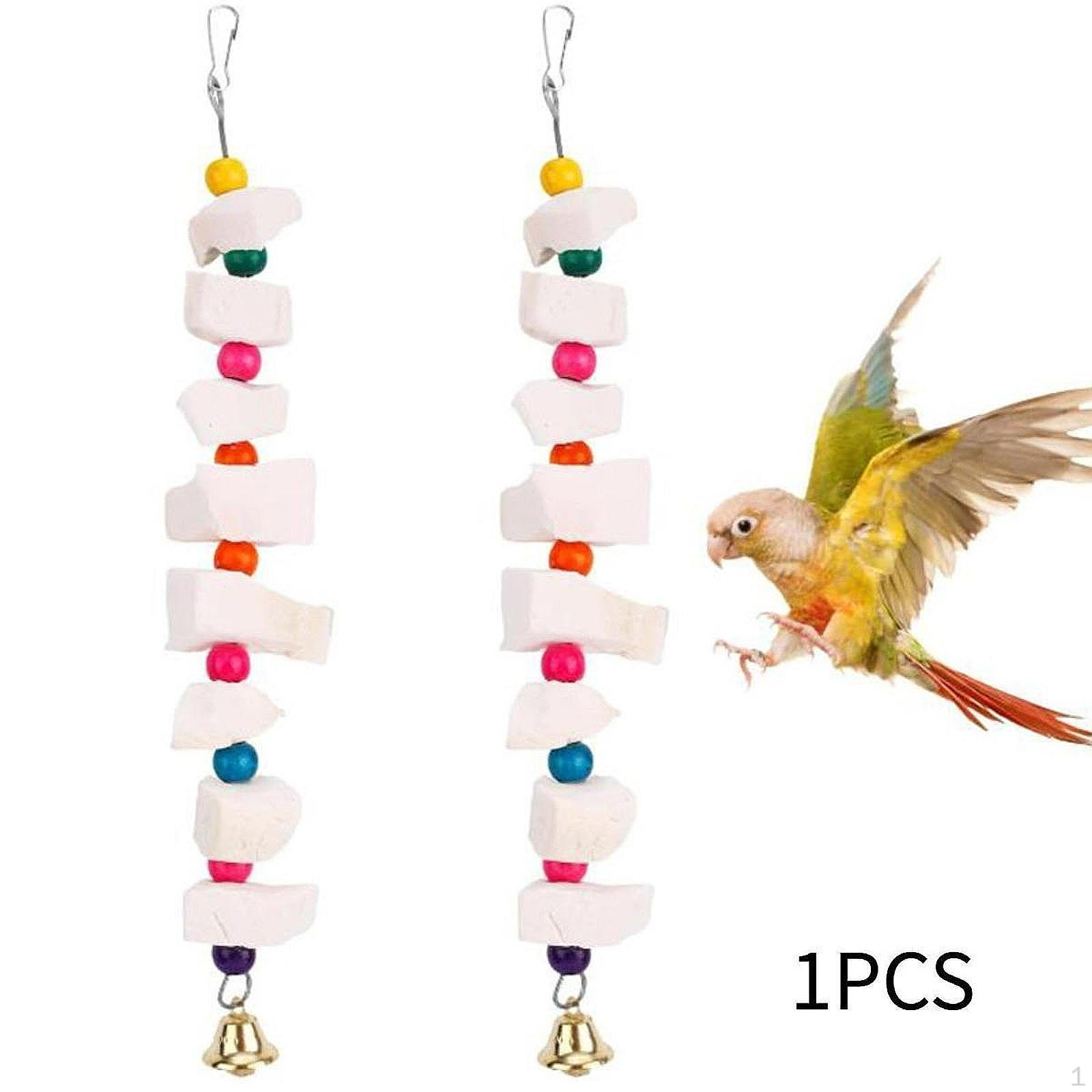 Parrot Chewing Toy with Bell Accessories Practical Hanging Bird Beak Grinding Stone for Cockatiels,
Parrot Chewing Toy with Bell Accessories Practical Hanging Bird Beak Grinding Stone for Cockatiels,