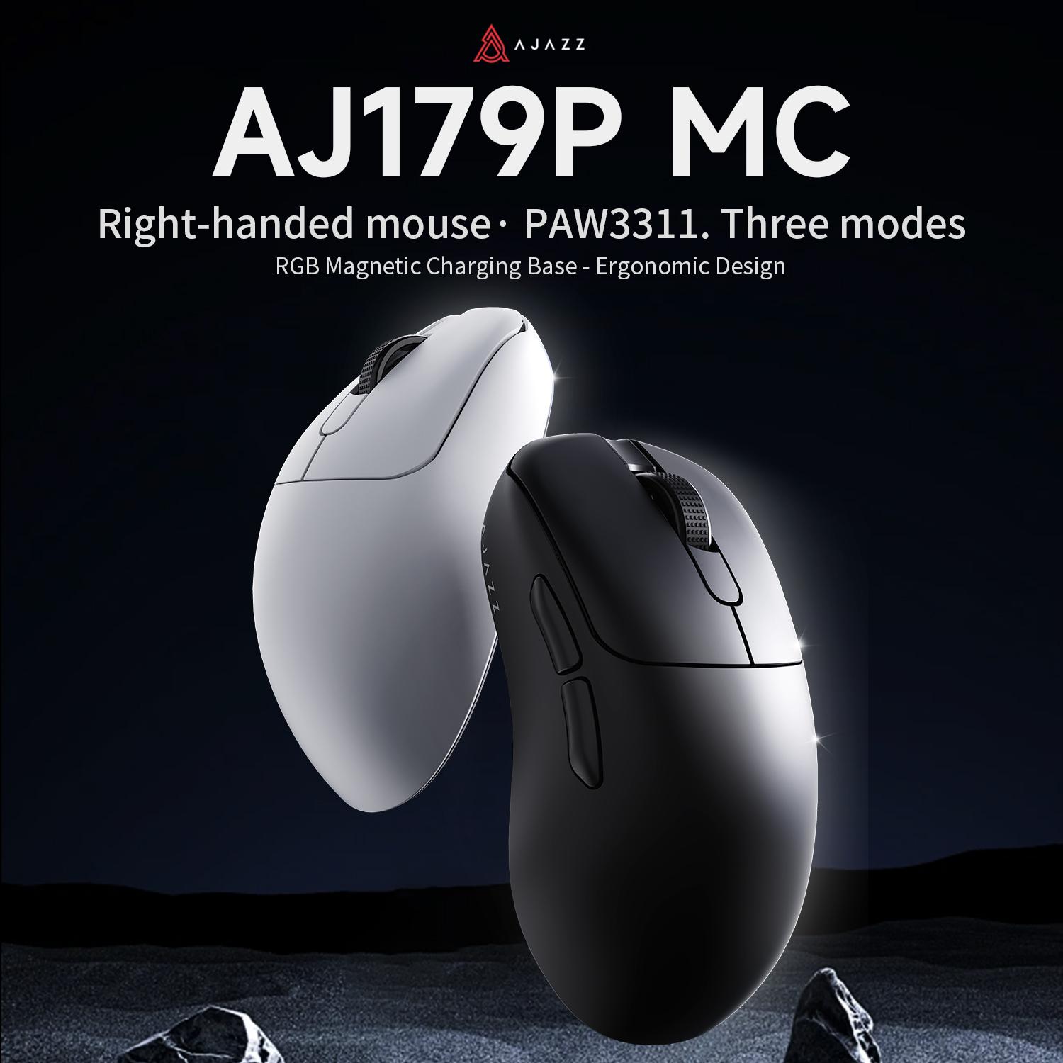 AJAZZ AJ179P MC Gaming Mouse Wireless Bluetooth 2.4G Receiver Gaming Office білий 
AJAZZ AJ179P MC Gaming Mouse Wireless Bluetooth 2.4G Receiver Gaming Office білий