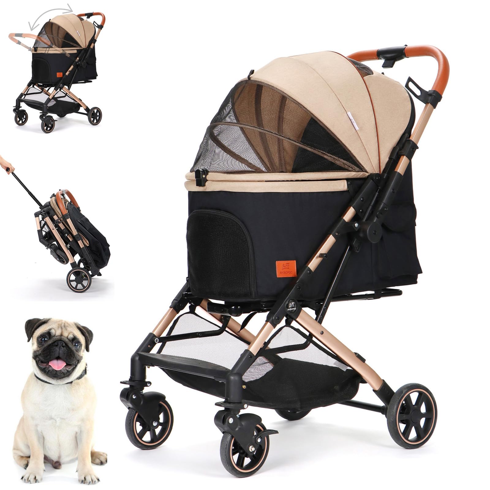 SKISOPGO Pet For Both Upgraded Pet Dog Large Inside Dog Cart for Multiple Front Wheel with Rear Wheel Folds in an Load Capacity Large Baggage Easy to
SKISOPGO Pet For Both Upgraded Pet Dog Large Inside Dog Cart for Multiple Front Wheel with Rear Wheel Folds in an Load Capacity Large Baggage Easy to