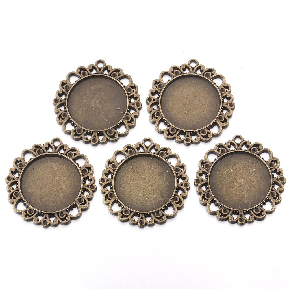 5-10pcs/lot Vintage Necklace Pendant Setting Cabochon Base Tray Bezel Blank For Pendants Cabochons Jewelry Making Accessories
5-10pcs/lot Vintage Necklace Pendant Setting Cabochon Base Tray Bezel Blank For Pendants Cabochons Jewelry Making Accessories