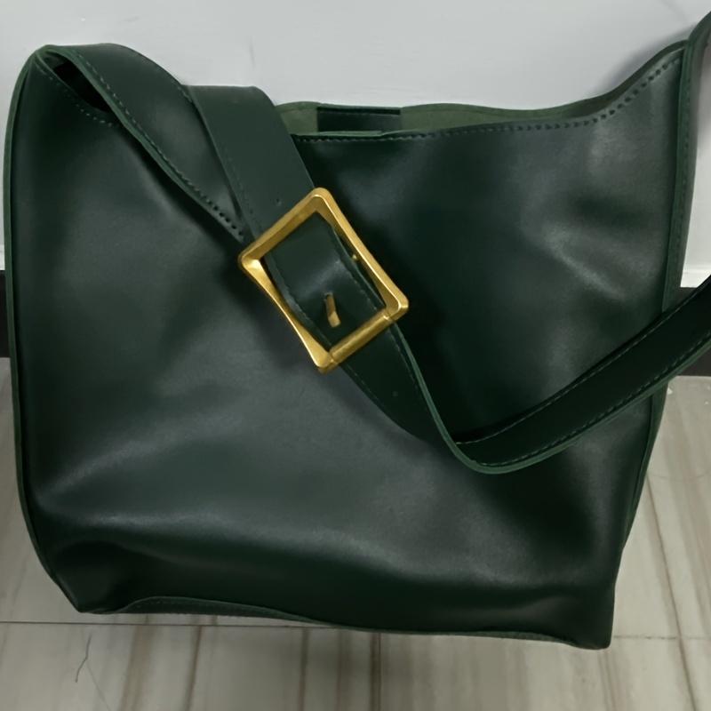 Жіноча модна сумка-тоут, Мінімалістична сумка на плече, Ретро сумка-відро зі штучної шкіри, Підкладка з поліуретану, Без принта
Жіноча модна сумка-тоут, Мінімалістична сумка на плече, Ретро сумка-відро зі штучної шкіри, Підкладка з поліуретану, Без принта