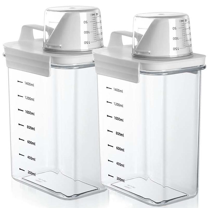 Airtight Detergent Dispenser with Measuring Cup, Detergent Washing Powder Storage Box, Washing Powder Dispenser, Washing Powder Can
Airtight Detergent Dispenser with Measuring Cup, Detergent Washing Powder Storage Box, Washing Powder Dispenser, Washing Powder Can