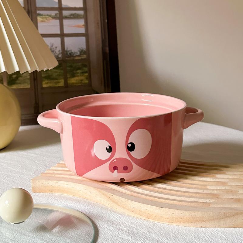 Cute Pig Ceramic Instant Noodle Bowl Birthday Gift Girls Give Their Girlfriends Practical Gifts Student Dormitory Instant Noodle Bowl 800ml
Cute Pig Ceramic Instant Noodle Bowl Birthday Gift Girls Give Their Girlfriends Practical Gifts Student Dormitory Instant Noodle Bowl 800ml
