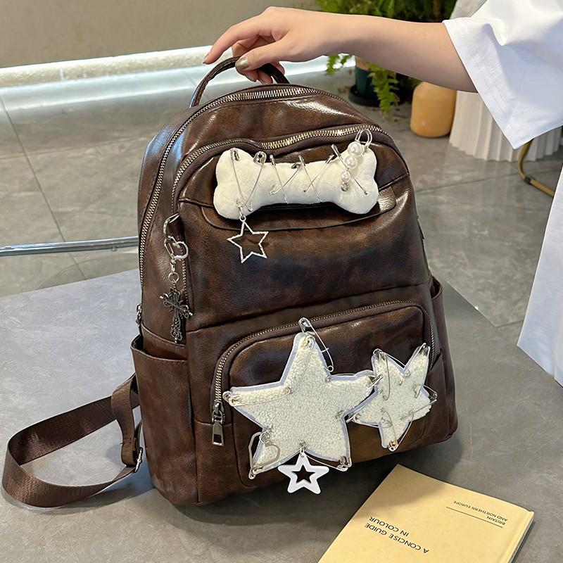 Женский рюкзак большой вместимости с водоотталкивающим покрытием для школы и университета темно-коричневого
Женский рюкзак большой вместимости с водоотталкивающим покрытием для школы и университета темно-коричневого