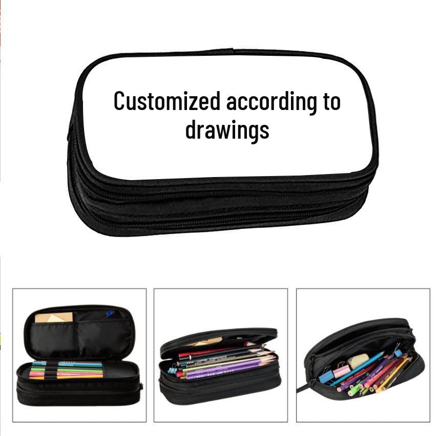 CR7 Black Double-Layer Student Pencil Case - Universal Stationery Storage Bag
CR7 Black Double-Layer Student Pencil Case - Universal Stationery Storage Bag