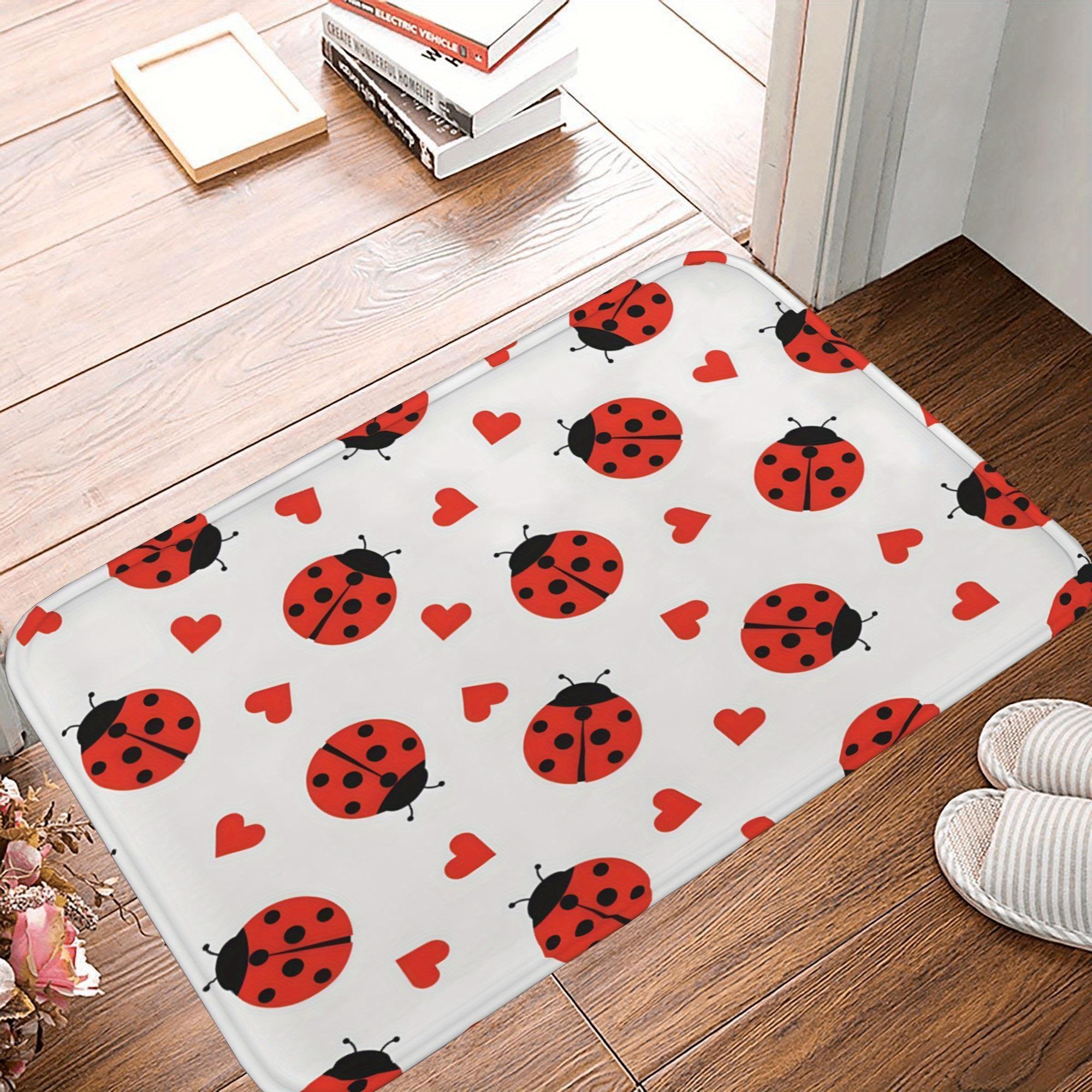 1PC Ladybug Pattern Kitchen Rug Non-Slip Door Mat Pop design Bathroom Rug Bath Mat Carpet for Home Sink Laundry Decoreeree 40cm x 60cm
1PC Ladybug Pattern Kitchen Rug Non-Slip Door Mat Pop design Bathroom Rug Bath Mat Carpet for Home Sink Laundry Decoreeree 40cm x 60cm