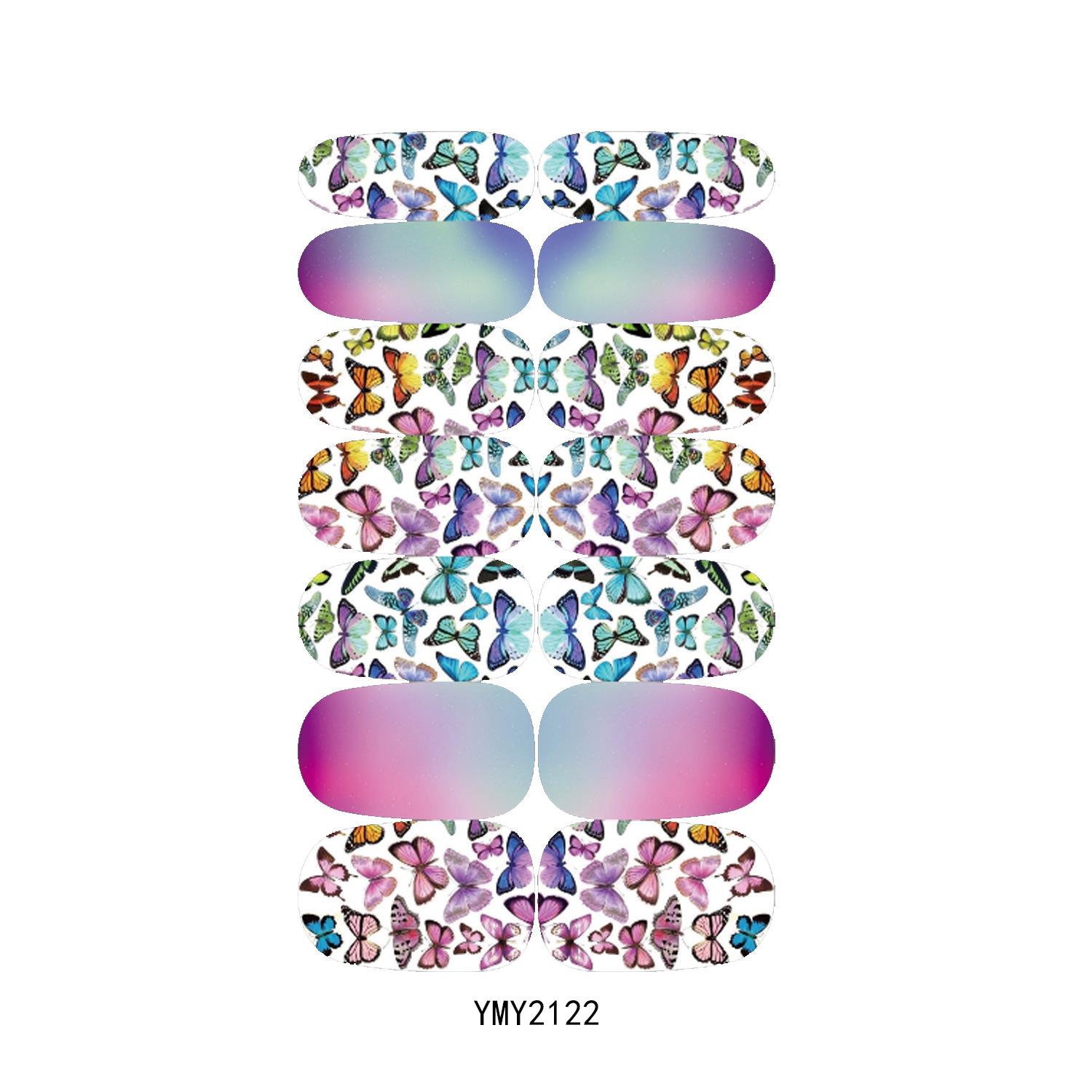 Butterfly Nail Art Stickers, Full Cover, Waterproof, Long-lasting, Ins Style (YMY2115-2126)
Butterfly Nail Art Stickers, Full Cover, Waterproof, Long-lasting, Ins Style (YMY2115-2126)