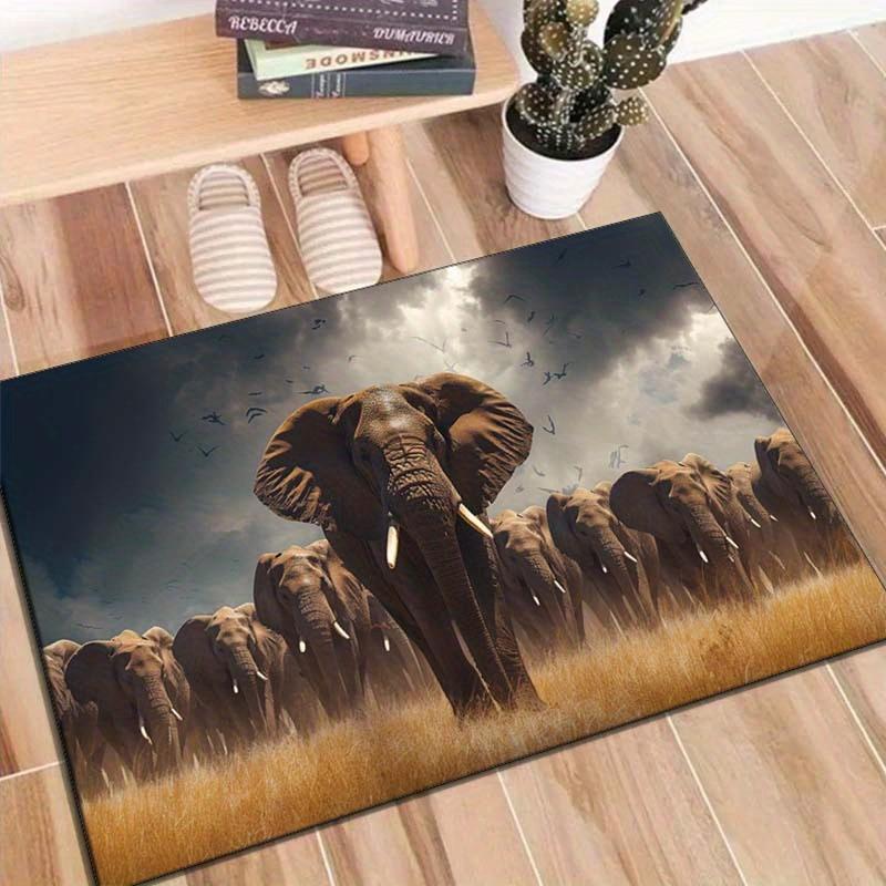 Elephant Family Printed Area Rug, Large Polyester Non-Slip Carpet Mat for Living Room, Bedroom, and Home Decor - Durable Crystal Velvet 60cm x 90cm
Elephant Family Printed Area Rug, Large Polyester Non-Slip Carpet Mat for Living Room, Bedroom, and Home Decor - Durable Crystal Velvet 60cm x 90cm