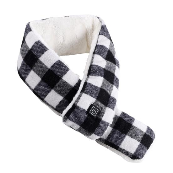 Шарф с подогревом с 3 уровнями температуры, клетчатый принт, электрическая грелка для шеи, зимняя портативная грелка для шеи белый/чёрный
Шарф с подогревом с 3 уровнями температуры, клетчатый принт, электрическая грелка для шеи, зимняя портативная грелка для шеи белый/чёрный