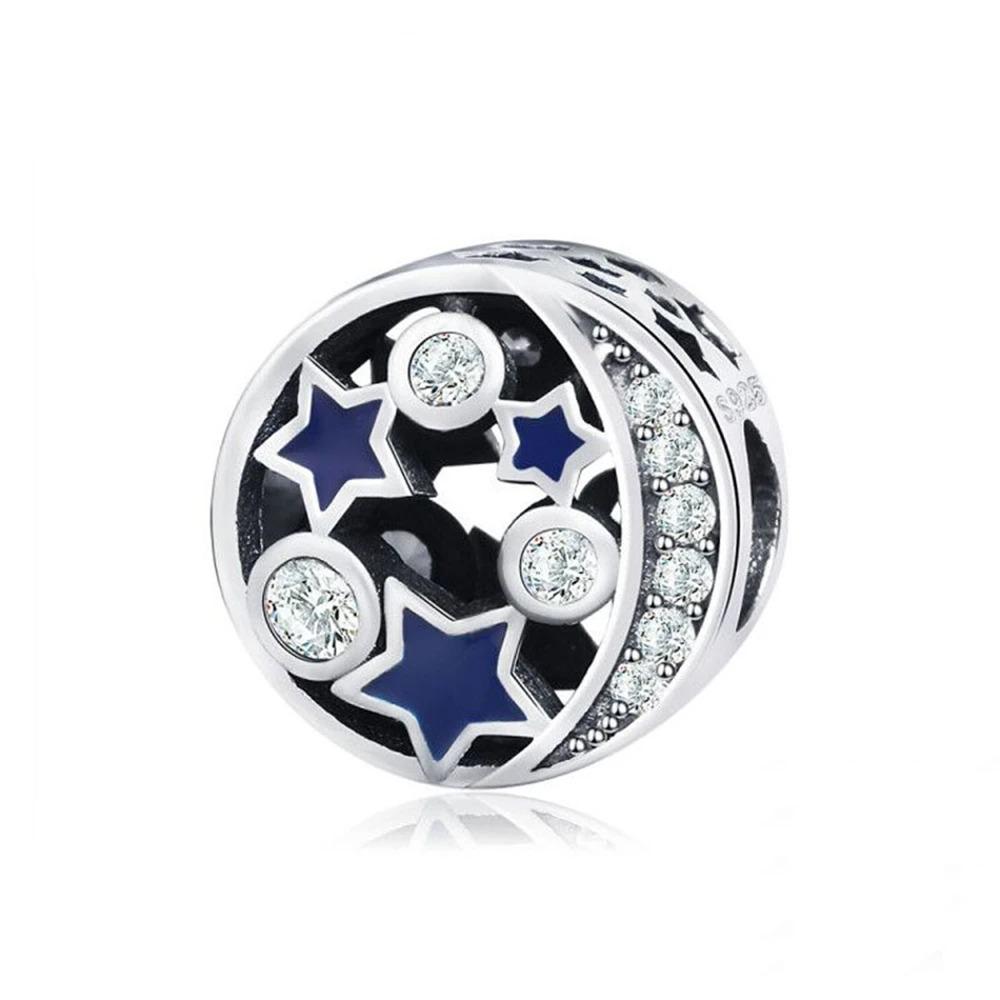 925 Silver Blue Night Sky Charm Pendant Sparkling Jewelry Gift for Women Fit Original Bracelet Accessories
925 Silver Blue Night Sky Charm Pendant Sparkling Jewelry Gift for Women Fit Original Bracelet Accessories