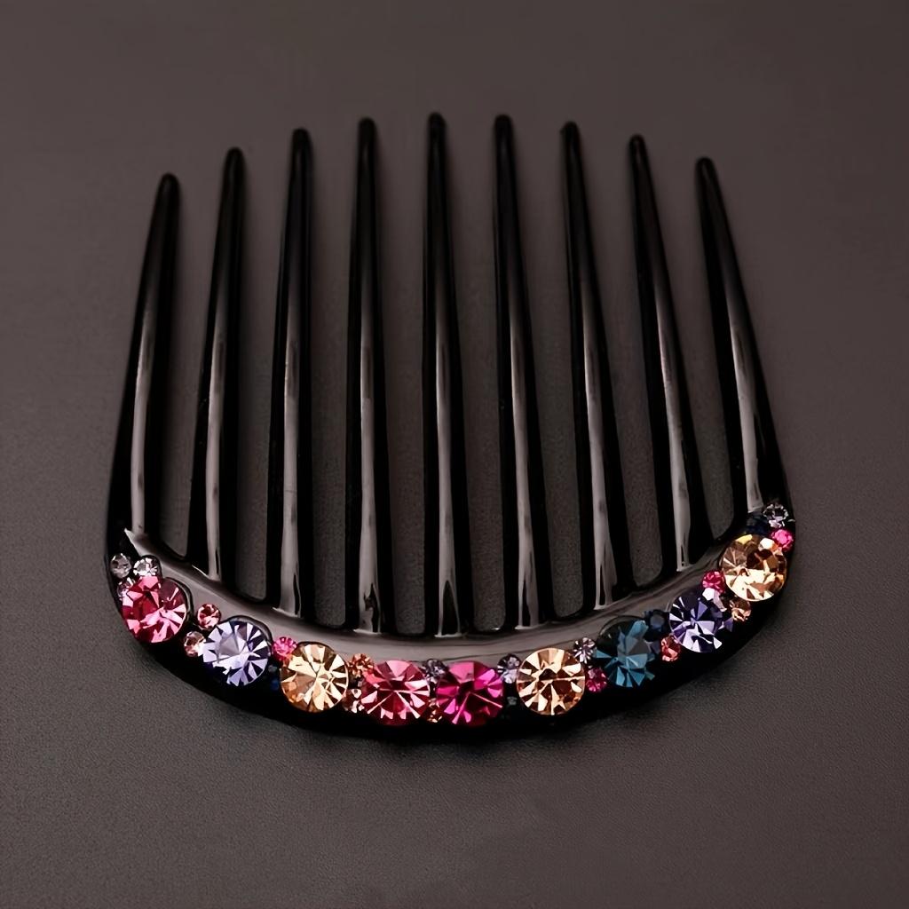 Rhinestone 9-Tooth Hair Comb Elegant Bangs Styling Clip with Secure Hold for Wedding Party Fashion Accessory фіолетовий
Rhinestone 9-Tooth Hair Comb Elegant Bangs Styling Clip with Secure Hold for Wedding Party Fashion Accessory фіолетовий