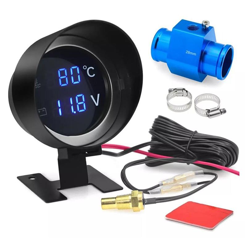 2 In 1 12V 24V Round Led Digital Car Truck Water Temp Gauge Temperature Sensor Temperatura Moto + Voltmeter Voltage Meter синій
2 In 1 12V 24V Round Led Digital Car Truck Water Temp Gauge Temperature Sensor Temperatura Moto + Voltmeter Voltage Meter синій