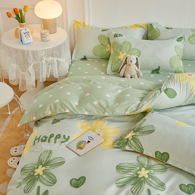 Unique Trendy Four-Leaf Clover Student Dormitory Single Quilt Cover 1.5 bed four-piece +2 pillow core Grey
Unique Trendy Four-Leaf Clover Student Dormitory Single Quilt Cover 1.5 bed four-piece +2 pillow core Grey