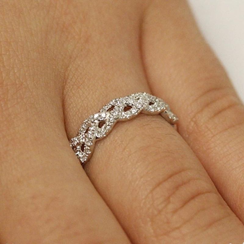 Huitan Sparkling Crystal Ring Bridal for Wedding Party Silver Color Twist Design Band Fashion Versatile Women Jewelry Fancy Gift 8
Huitan Sparkling Crystal Ring Bridal for Wedding Party Silver Color Twist Design Band Fashion Versatile Women Jewelry Fancy Gift 8