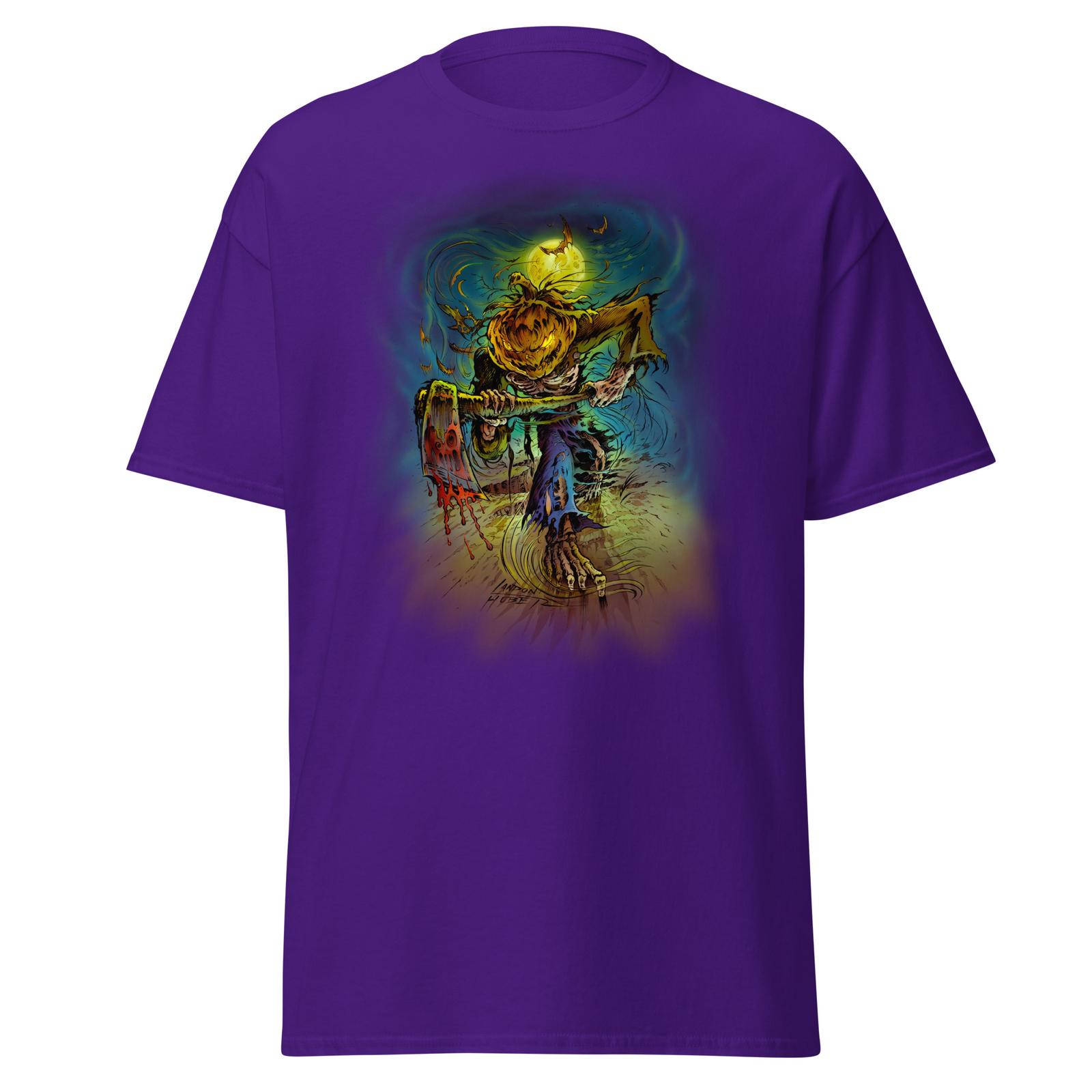 Halloween Art T shirt by Landon Huber, Pumpkin Face with Axe and Moon 5XL різнокольоровий
Halloween Art T shirt by Landon Huber, Pumpkin Face with Axe and Moon 5XL різнокольоровий