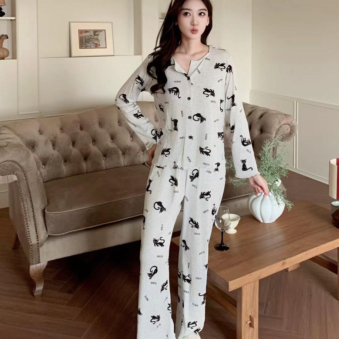 2026 Women s Spring/Autumn Black Cat Pajama Set - Long Sleeve & Round Neck XL
2026 Women s Spring/Autumn Black Cat Pajama Set - Long Sleeve & Round Neck XL