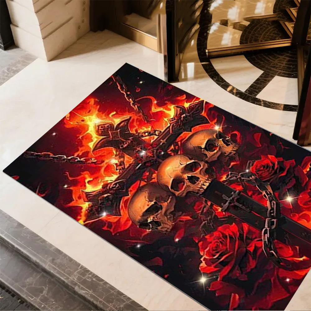 Skull Raven Compass Design Rug Home Carpet Non Slip Office Decor Gift Living Room Bedroom 40cmx60cm
Skull Raven Compass Design Rug Home Carpet Non Slip Office Decor Gift Living Room Bedroom 40cmx60cm