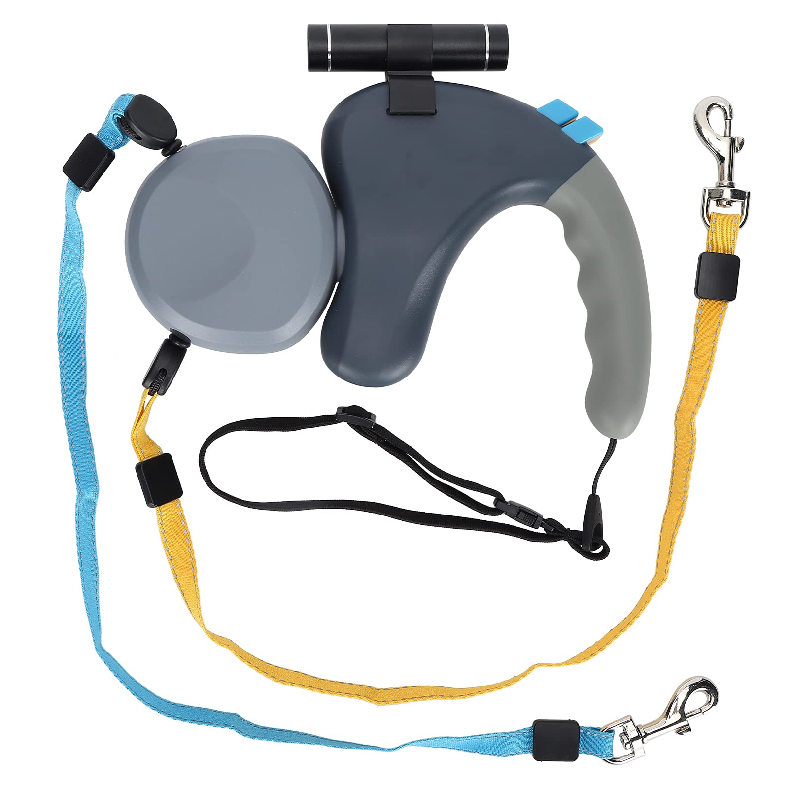 360 Degree Rotating Retractable Dog Leash Dual Head Walking Lead with LED Light for 2 Dogs A
360 Degree Rotating Retractable Dog Leash Dual Head Walking Lead with LED Light for 2 Dogs A