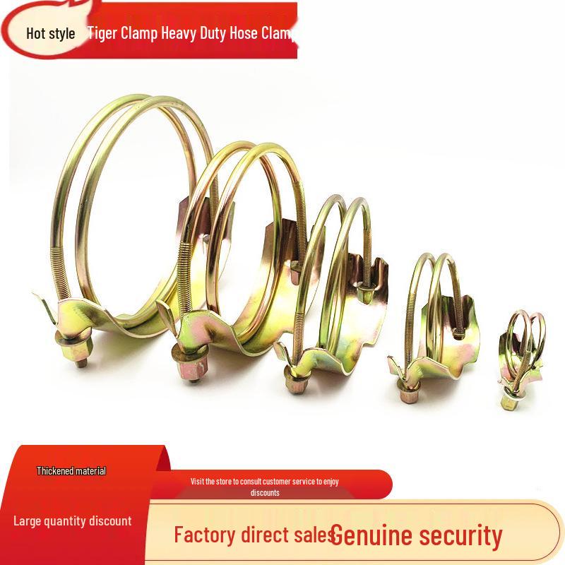 Galvanized Steel Tiger Pipe Clamp, Anti-Corrosion, Heavy-Duty, Durable Construction Clip 25-33mm (1 inch)
Galvanized Steel Tiger Pipe Clamp, Anti-Corrosion, Heavy-Duty, Durable Construction Clip 25-33mm (1 inch)