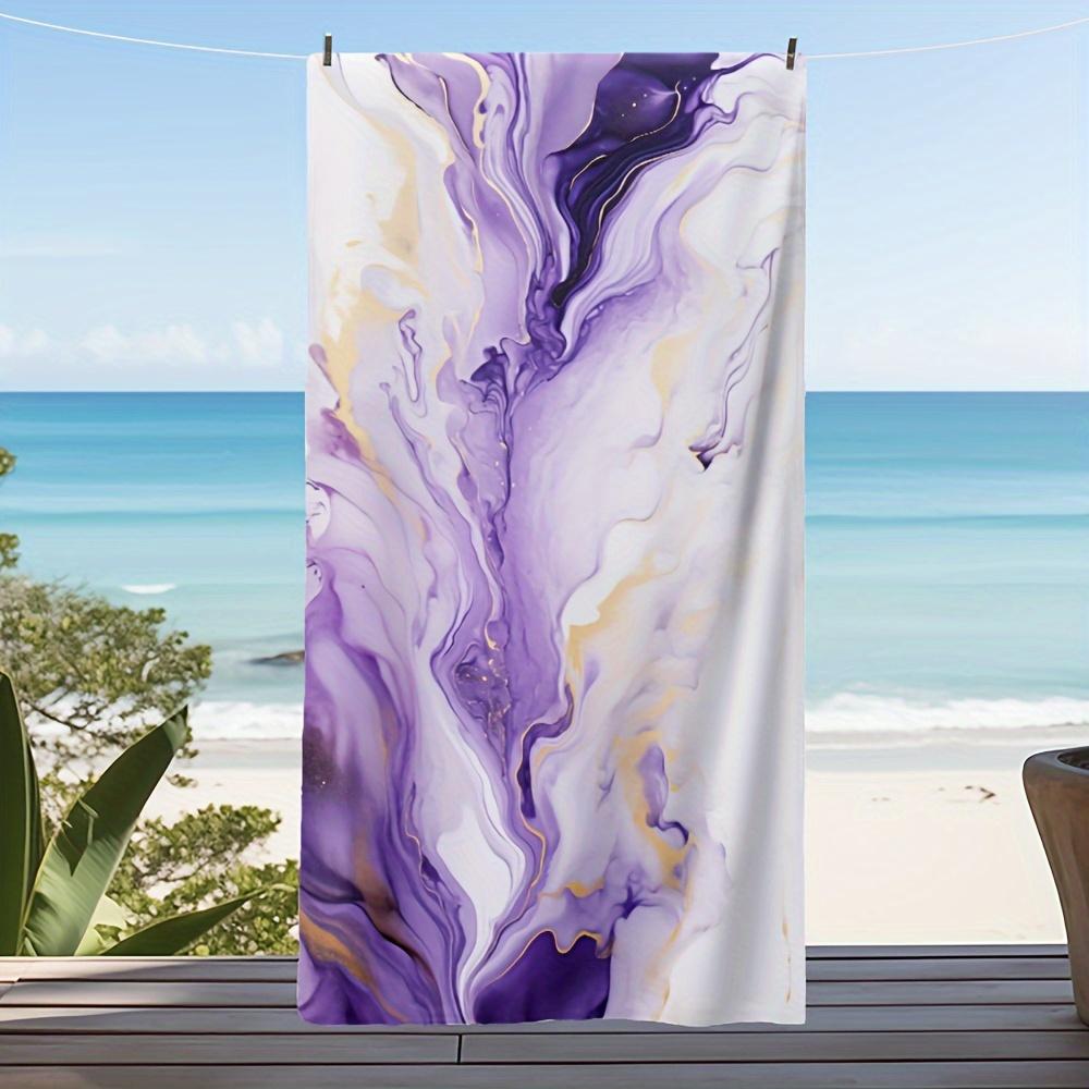 Purple Abstract Liquid Marble Beach Towel, Super Soft Microfiber Absorbent for Bathroom Beach Travel Camping W40*H60(CM)
Purple Abstract Liquid Marble Beach Towel, Super Soft Microfiber Absorbent for Bathroom Beach Travel Camping W40*H60(CM)
