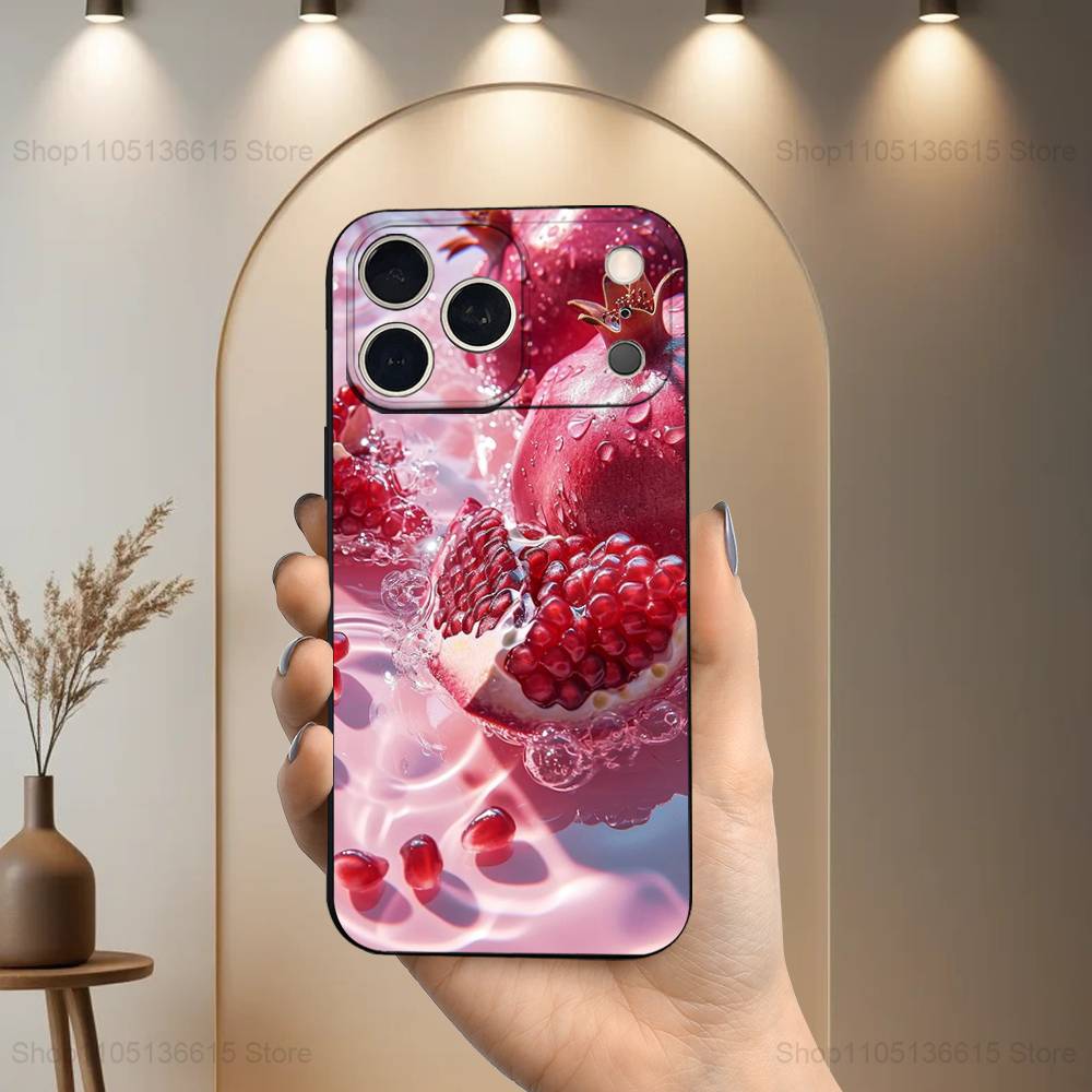 Tasty Fruit Pomegranate Case For iPhone 11,12,15,14,13,16,17,Plus,Pro Max,XS,X,XR,SE,Mini,8,7,Soft Silicone Black iPhone14Plus
Tasty Fruit Pomegranate Case For iPhone 11,12,15,14,13,16,17,Plus,Pro Max,XS,X,XR,SE,Mini,8,7,Soft Silicone Black iPhone14Plus