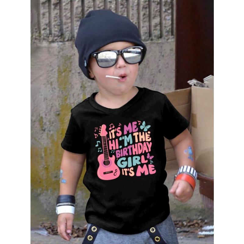 European size Boys round-neck short-sleeved T-shirt with guitar and personalized English pattern print 98cm чёрный
European size Boys round-neck short-sleeved T-shirt with guitar and personalized English pattern print 98cm чёрный