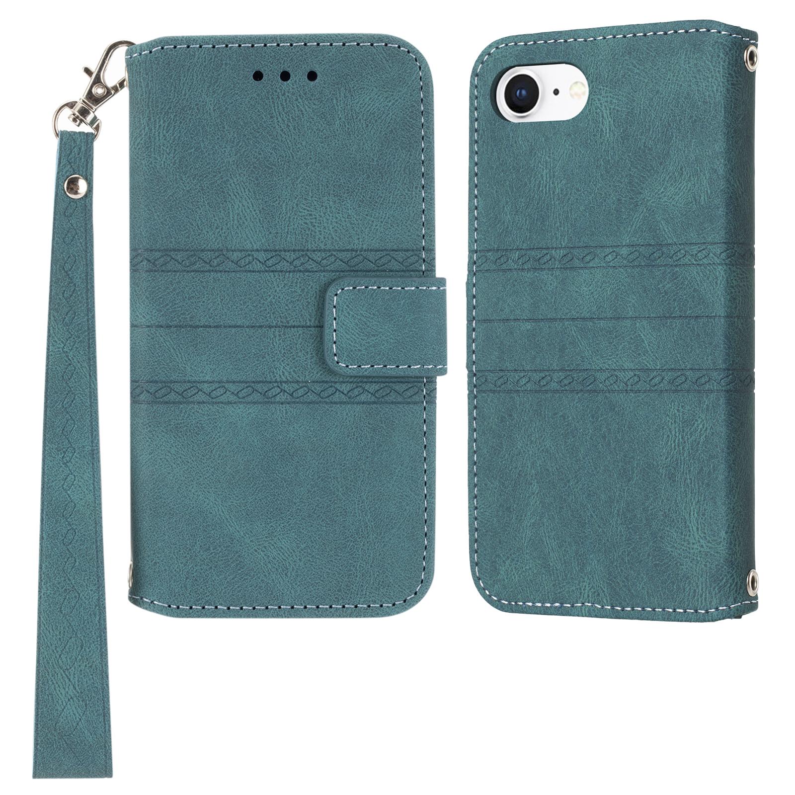 For iPhone 16e Case Wallet Skin-Touch Leather Imprinted Phone Cover Blackish Green
For iPhone 16e Case Wallet Skin-Touch Leather Imprinted Phone Cover Blackish Green
