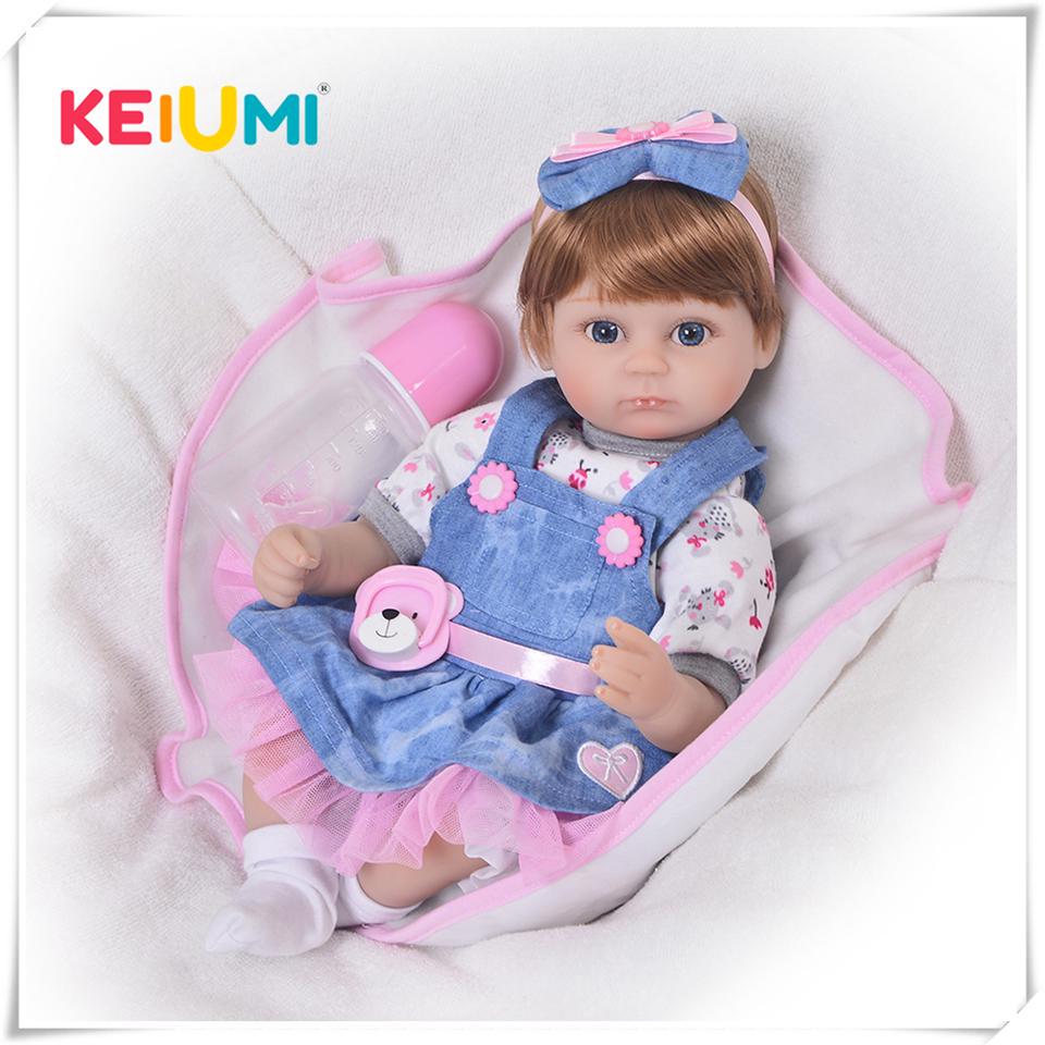 DIY Reborn Baby Doll Toy Cosplay Girl with Skit Clothes 17 Soft Silicone Stuffed Realistic Dolls Kids Birthday Xmas Gifts Hot
DIY Reborn Baby Doll Toy Cosplay Girl with Skit Clothes 17 Soft Silicone Stuffed Realistic Dolls Kids Birthday Xmas Gifts Hot