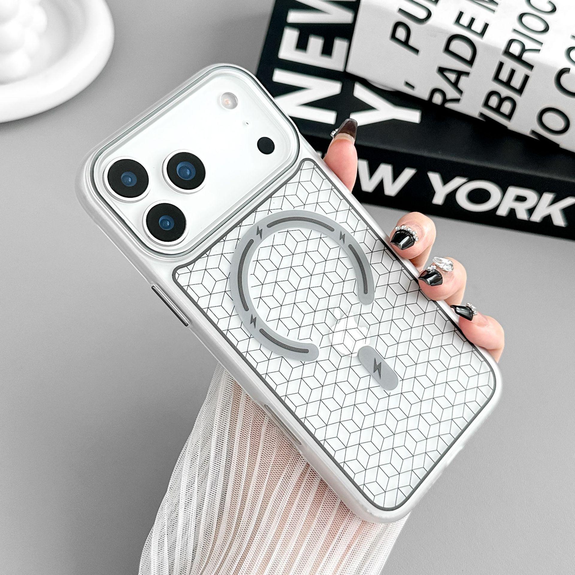 Compatible with Apple 17 Pro Max: 3D Grid Pattern Magnetic Case, iPhone 16 Skin-Feel, Drop-Proof Protective Cover for iPhone 15. 16 Pro
Compatible with Apple 17 Pro Max: 3D Grid Pattern Magnetic Case, iPhone 16 Skin-Feel, Drop-Proof Protective Cover for iPhone 15. 16 Pro
