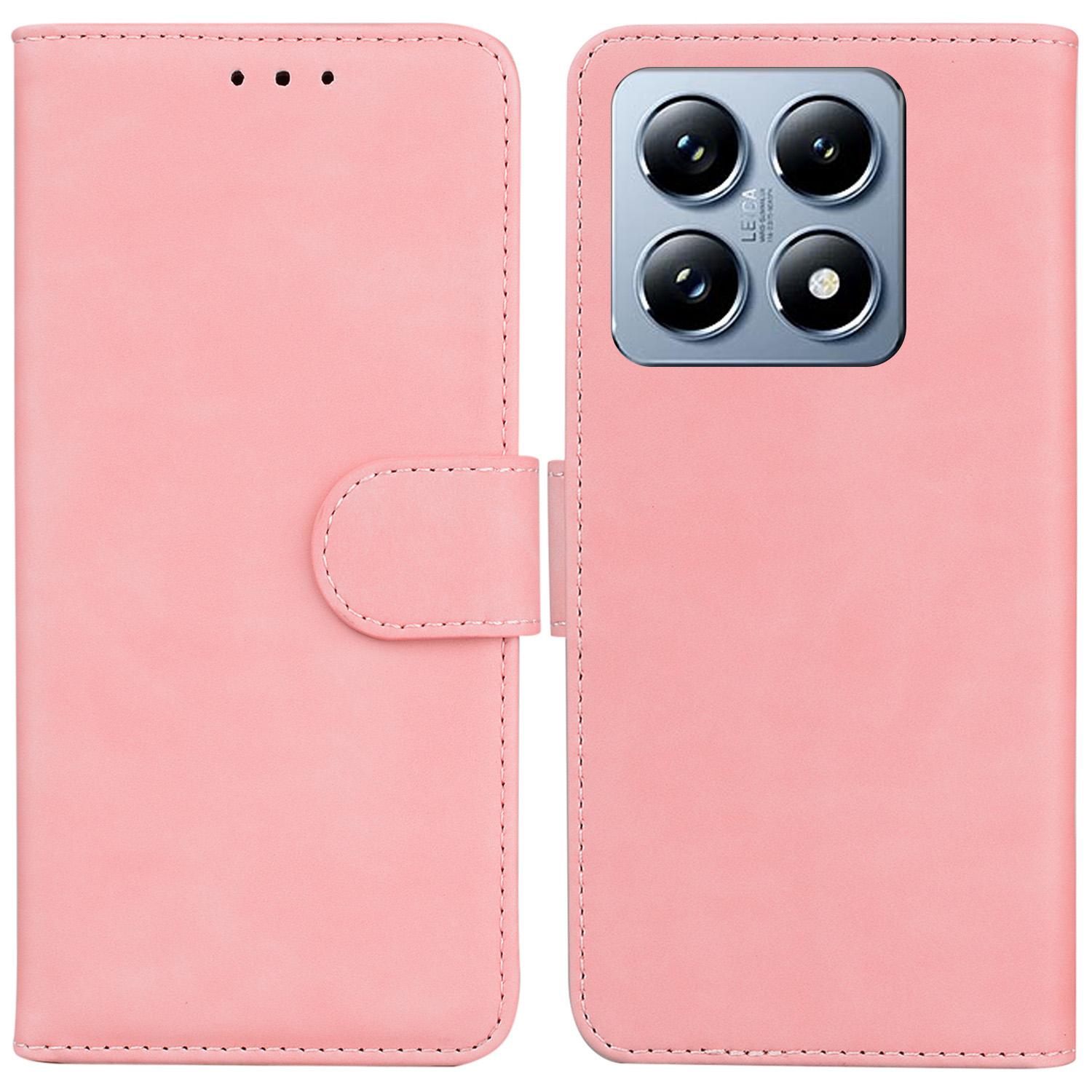 For Xiaomi 14T Pro Case Solid Color Leather Wallet Phone Cover Pink
For Xiaomi 14T Pro Case Solid Color Leather Wallet Phone Cover Pink