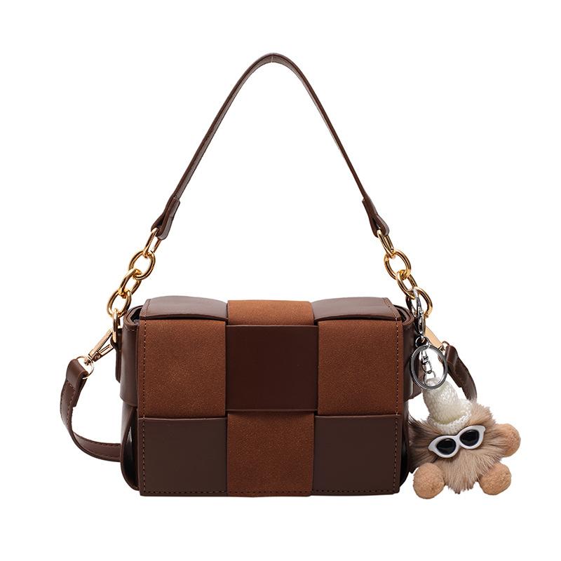 Handmade small square bag New trendy fashion versatile ins high-end shoulder messenger bag коричневий
Handmade small square bag New trendy fashion versatile ins high-end shoulder messenger bag коричневий