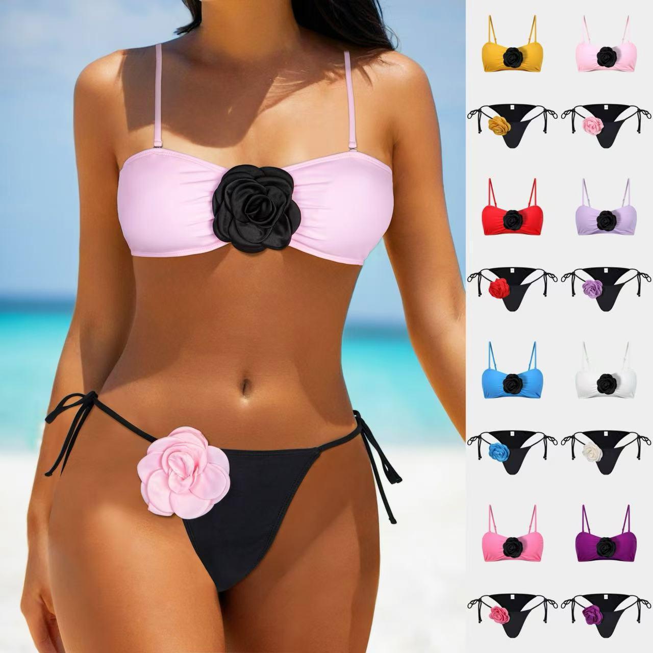 2025 European & American 3D Floral Bikini - Stylish Beachwear Split Swimsuit Small гірчичний/жовтий
2025 European & American 3D Floral Bikini - Stylish Beachwear Split Swimsuit Small гірчичний/жовтий