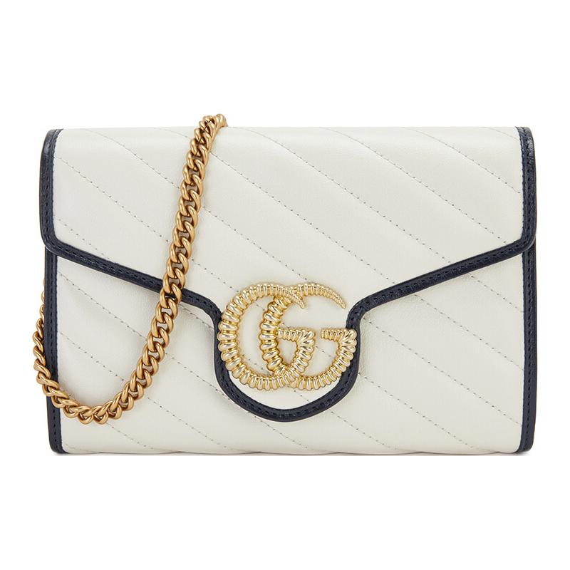 Gucci GG Marmont Gold Logo Color-Blocked Edging Quilted Leather Chain Wallet Crossbody Bag Women bags White 573807-0OLFX-9085 Basic Set (Bag+Dust Bag)
Gucci GG Marmont Gold Logo Color-Blocked Edging Quilted Leather Chain Wallet Crossbody Bag Women bags White 573807-0OLFX-9085 Basic Set (Bag+Dust Bag)